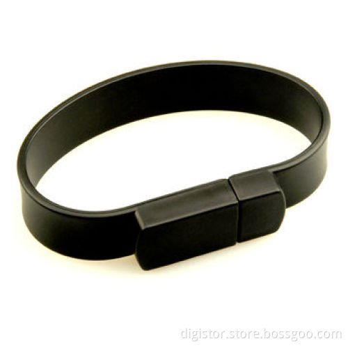 Bracelet USB 2.0 made of silicone material, colorful design, 128MB-32GB customized logo welcomed